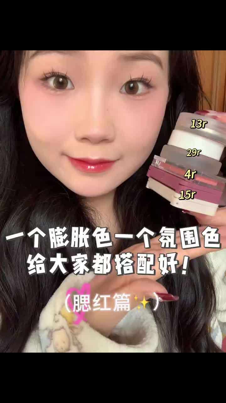 腮红说5️⃣个 今天给大家搭配好！最低不到4💰