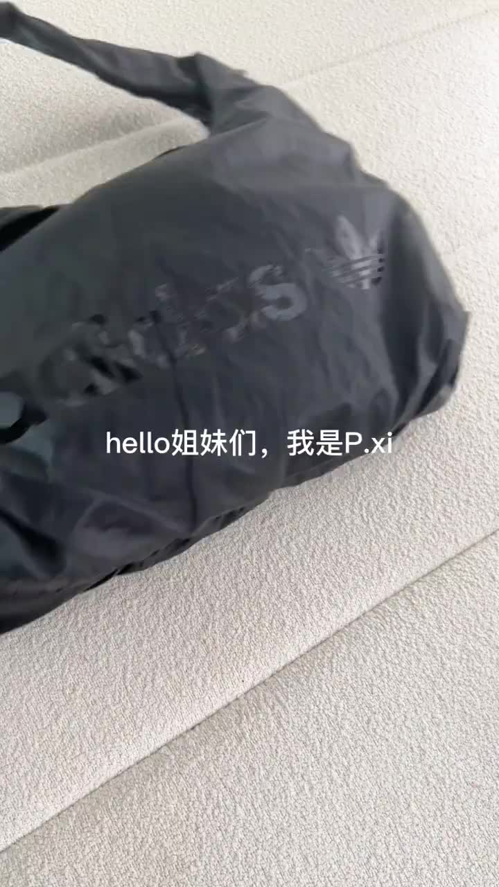 翻包vlog｜翻翻春天adidas女孩的云朵腋下包