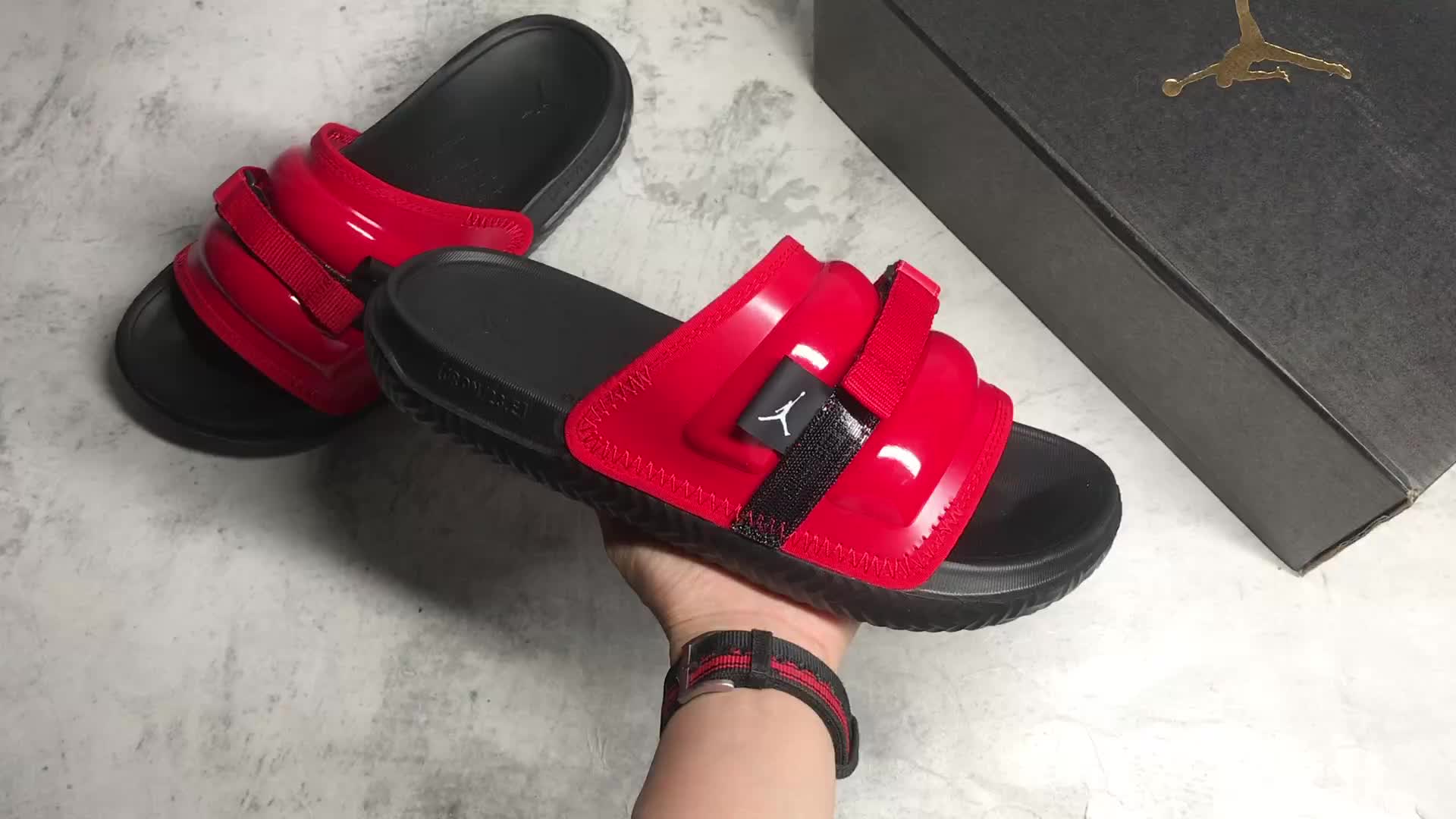 Jordan Super Play slide 红色