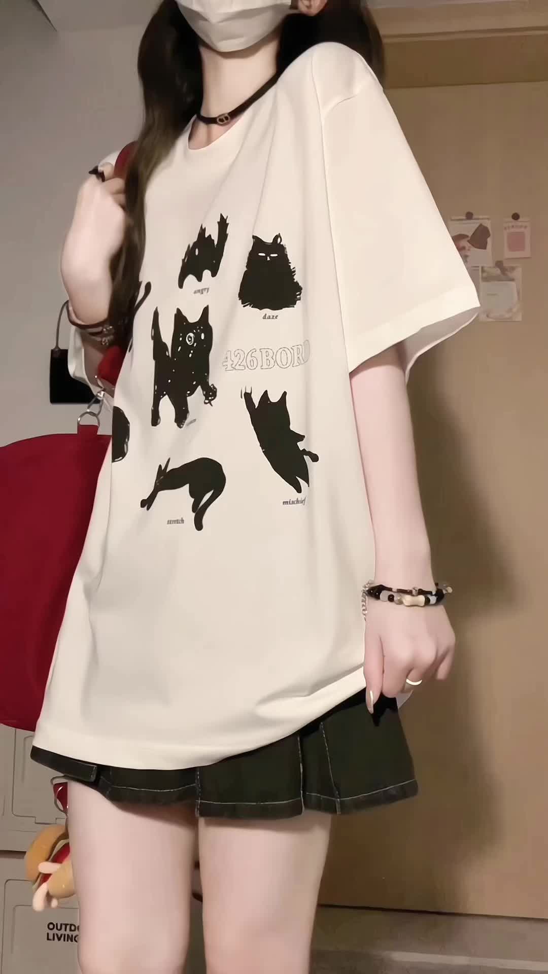 终于让我找到这种版型的白色短袖了！