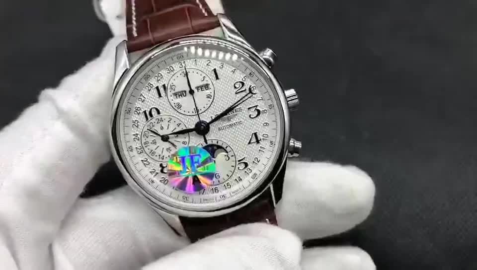 四佰扒大洋浪琴名匠月相系列男士腕表