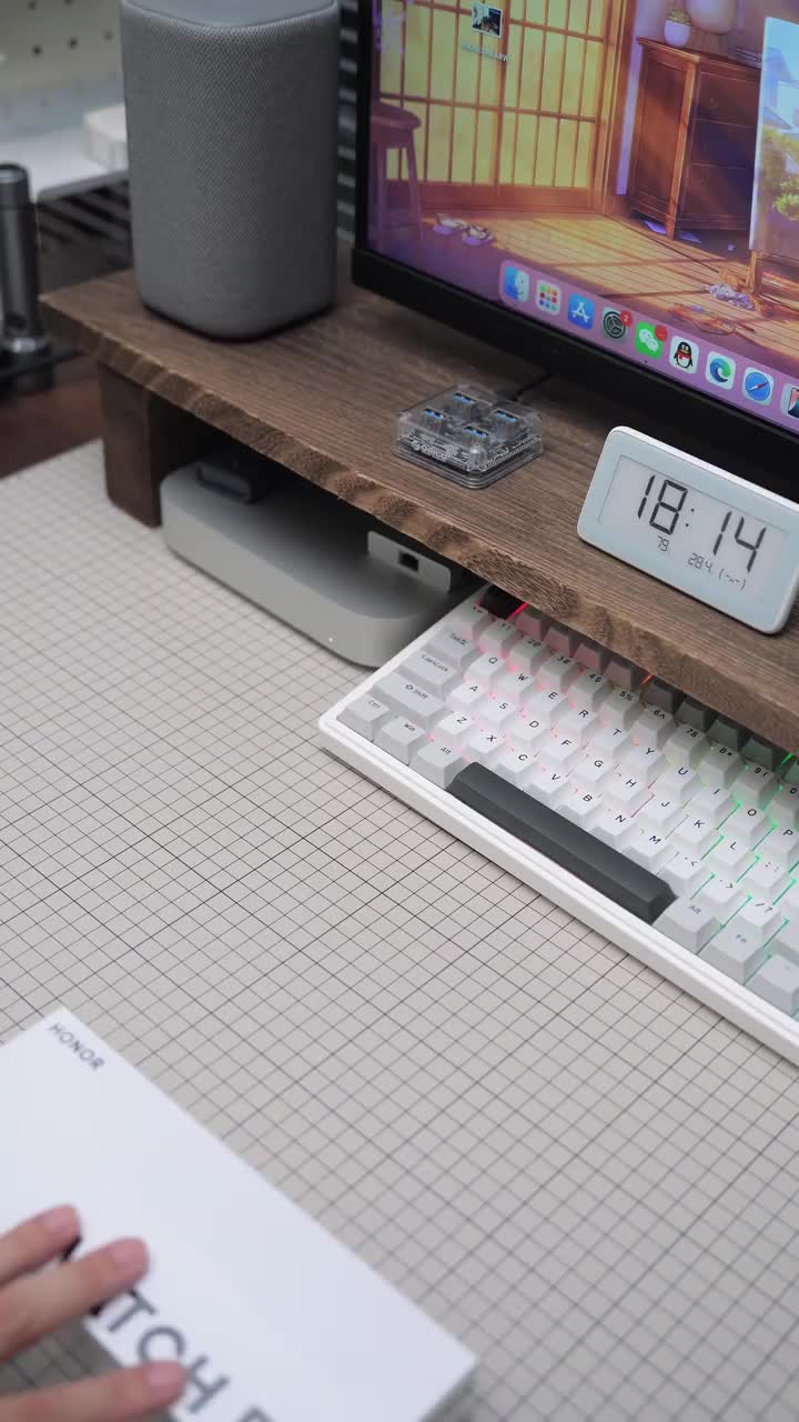 荣耀手表Fit开箱丨手表上也是可以撸猫了