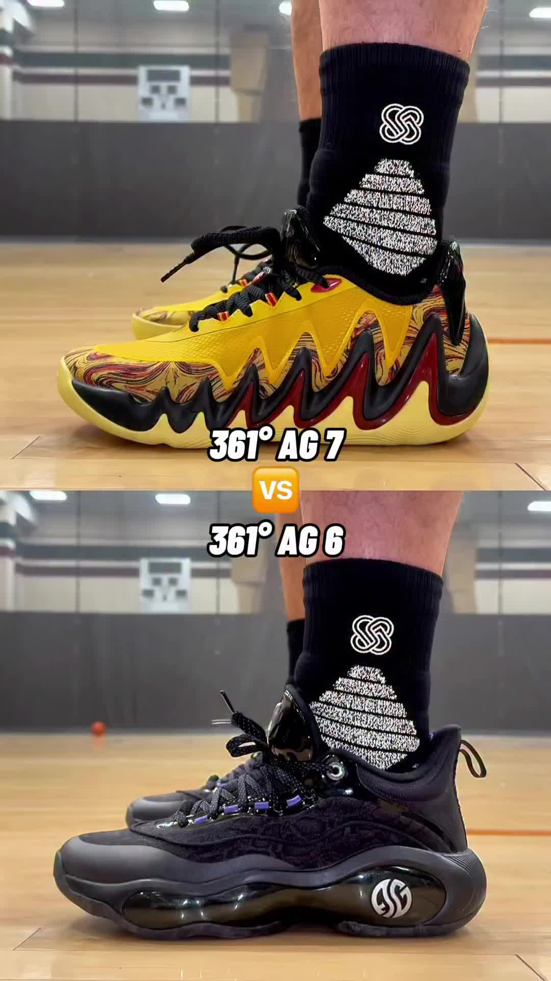 世代对决｜361° AG7 VS AG6 两代签名鞋横向对比解析