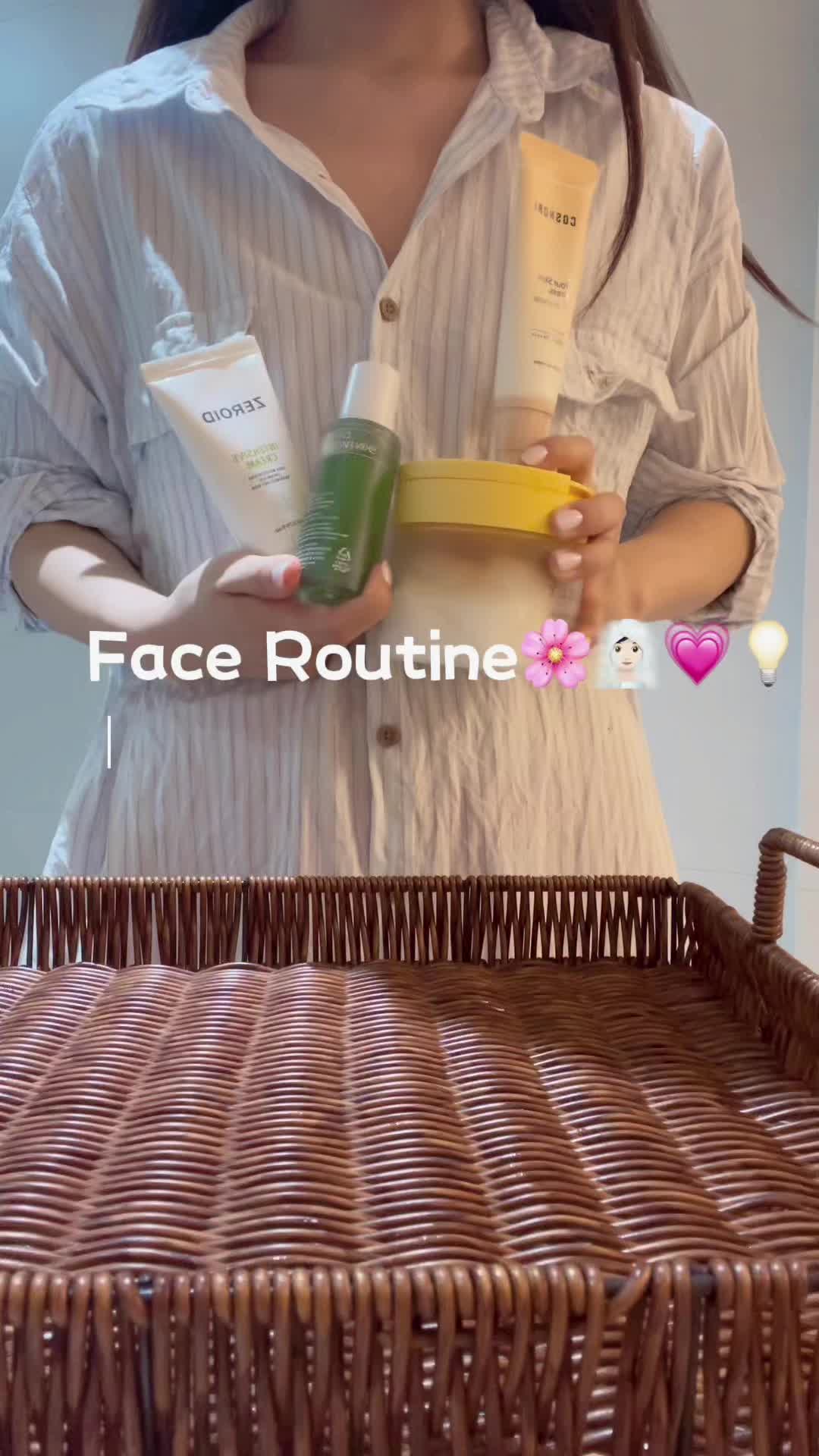 Face Routine｜四步韩女牛奶水光肌养成记🎀🧸🎀🫧💡🍋