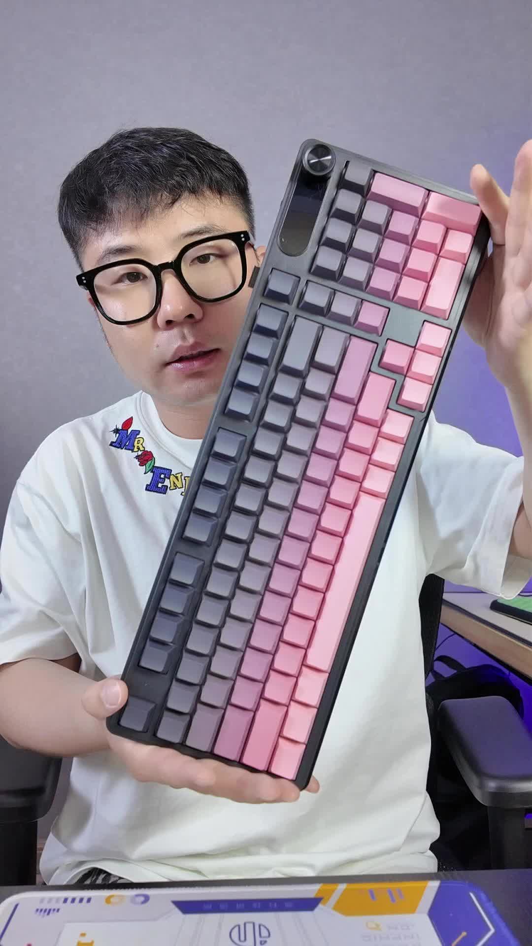 前行者V102三模无线键盘！开箱测评