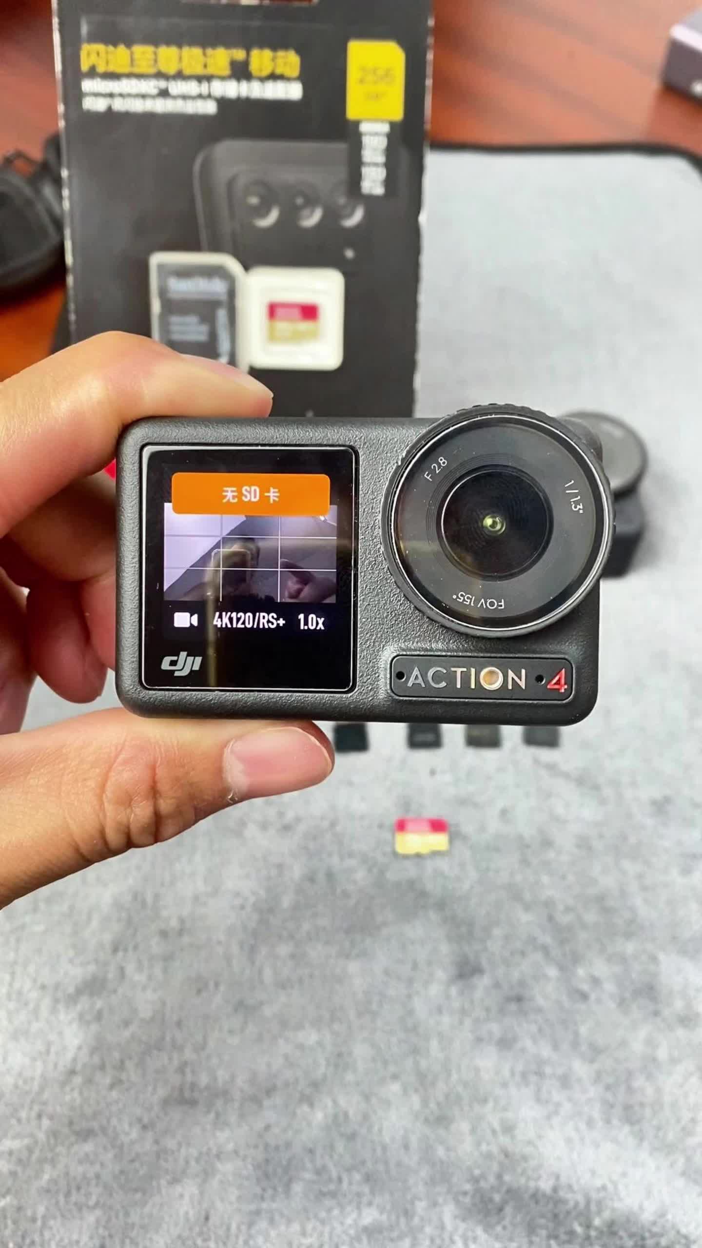 内存卡选错，Action4无法使用