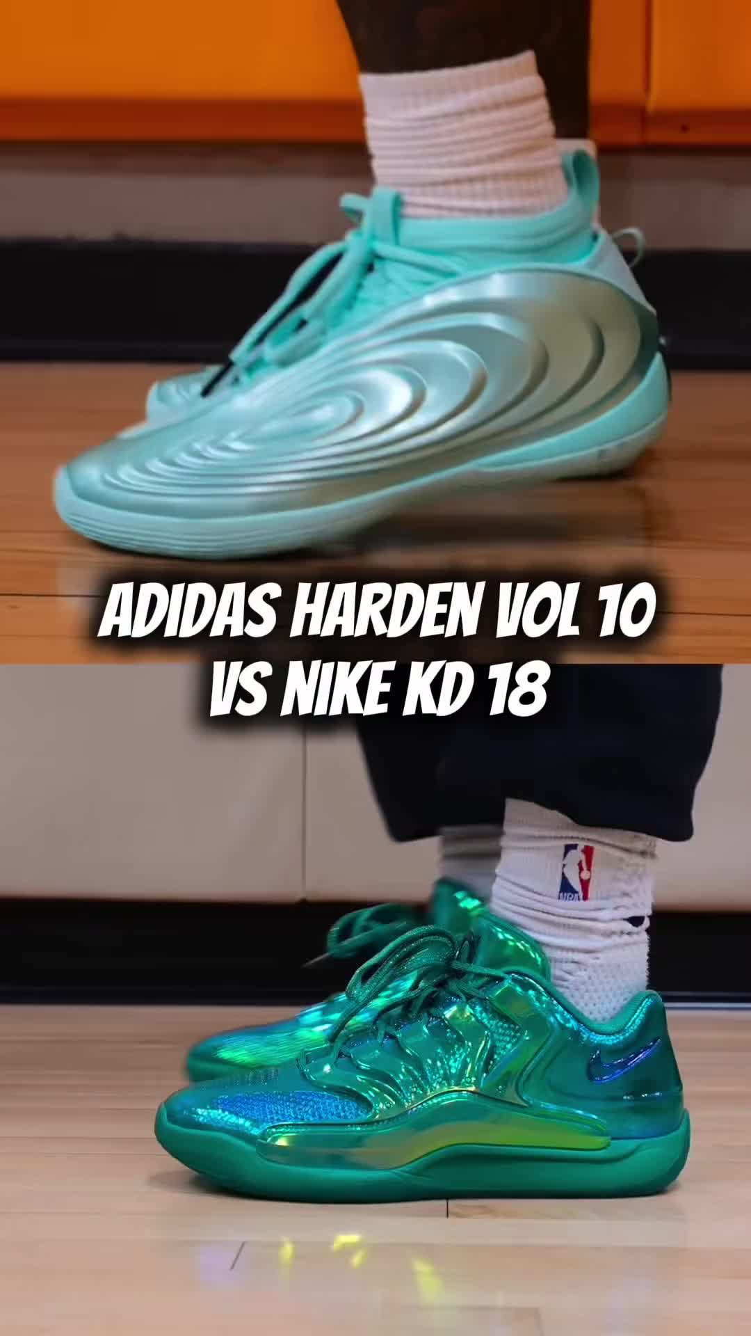 旗舰对决🔥Adidas Harden Vol.10对阵Nike KD18怎么选
