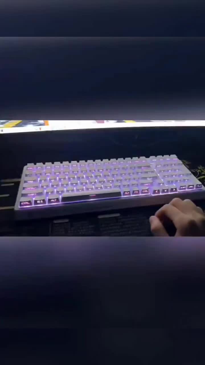炫酷的狼蛛F3087键盘