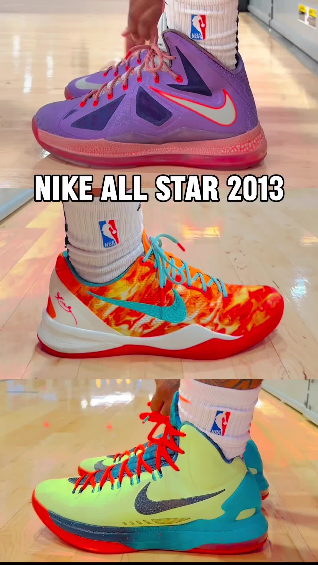 2013 全明星 Area 72 套装 LeBron10 / Kobe8 / KD5