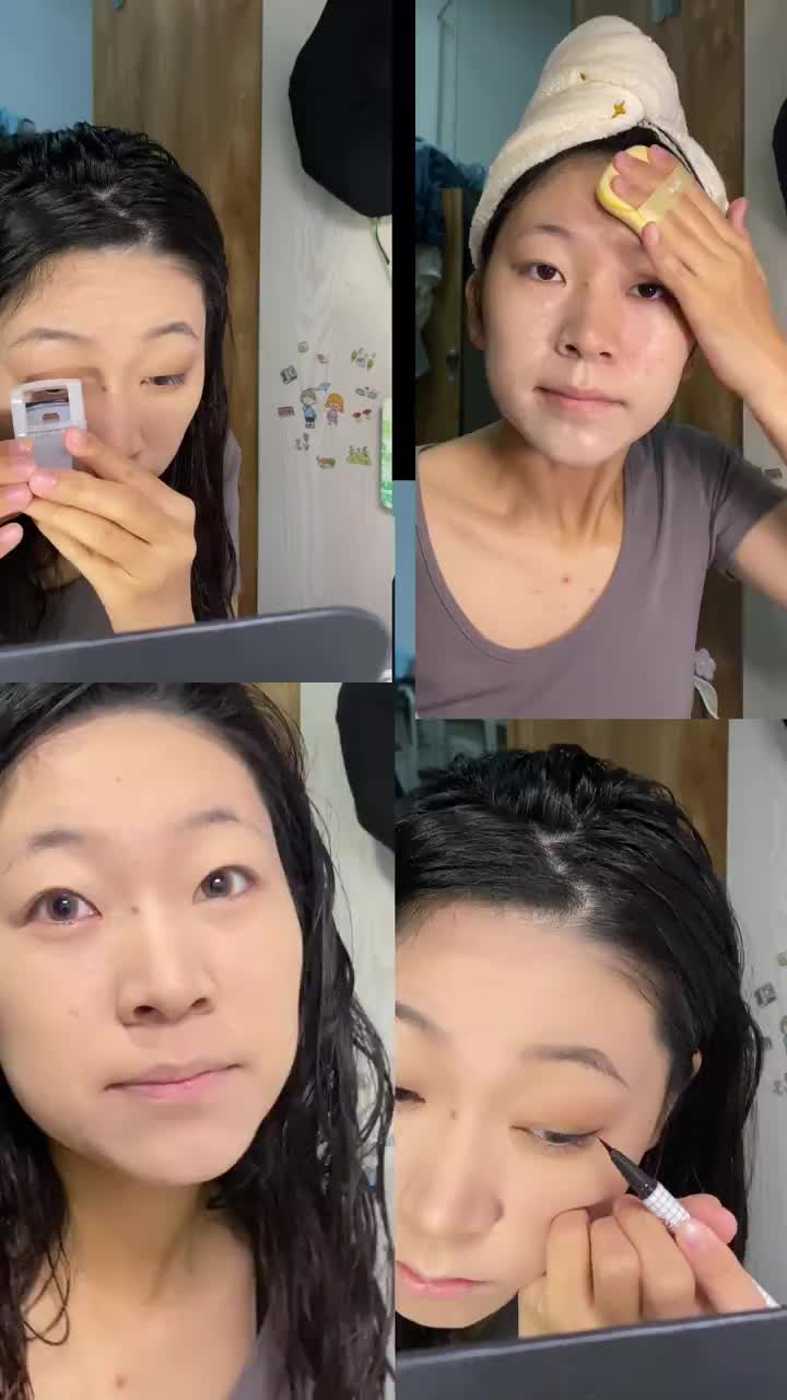 化妆vlog |女大学生学化妆第一天📷