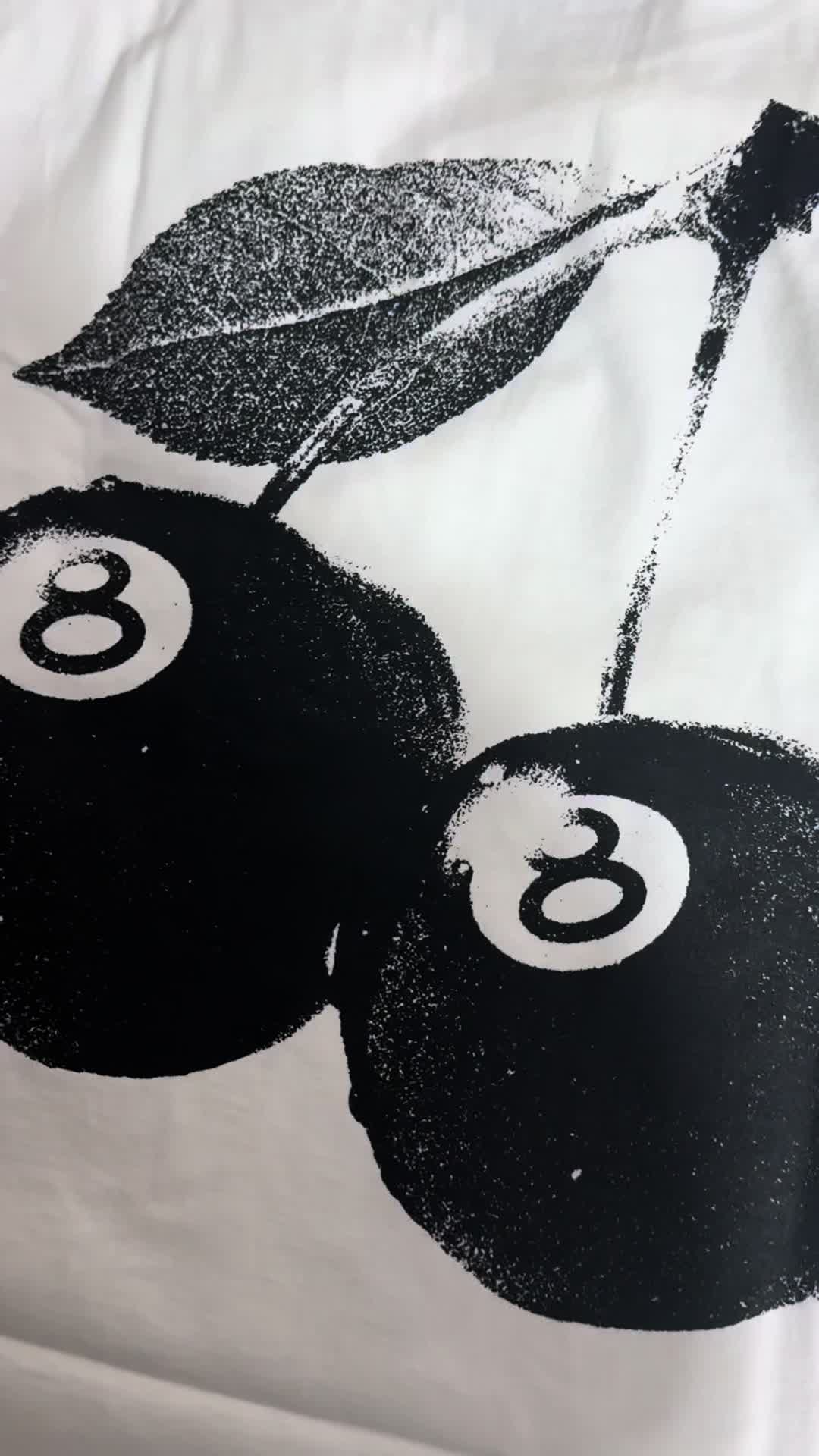 今日是无话版stussy短袖 樱桃八球的实物展示