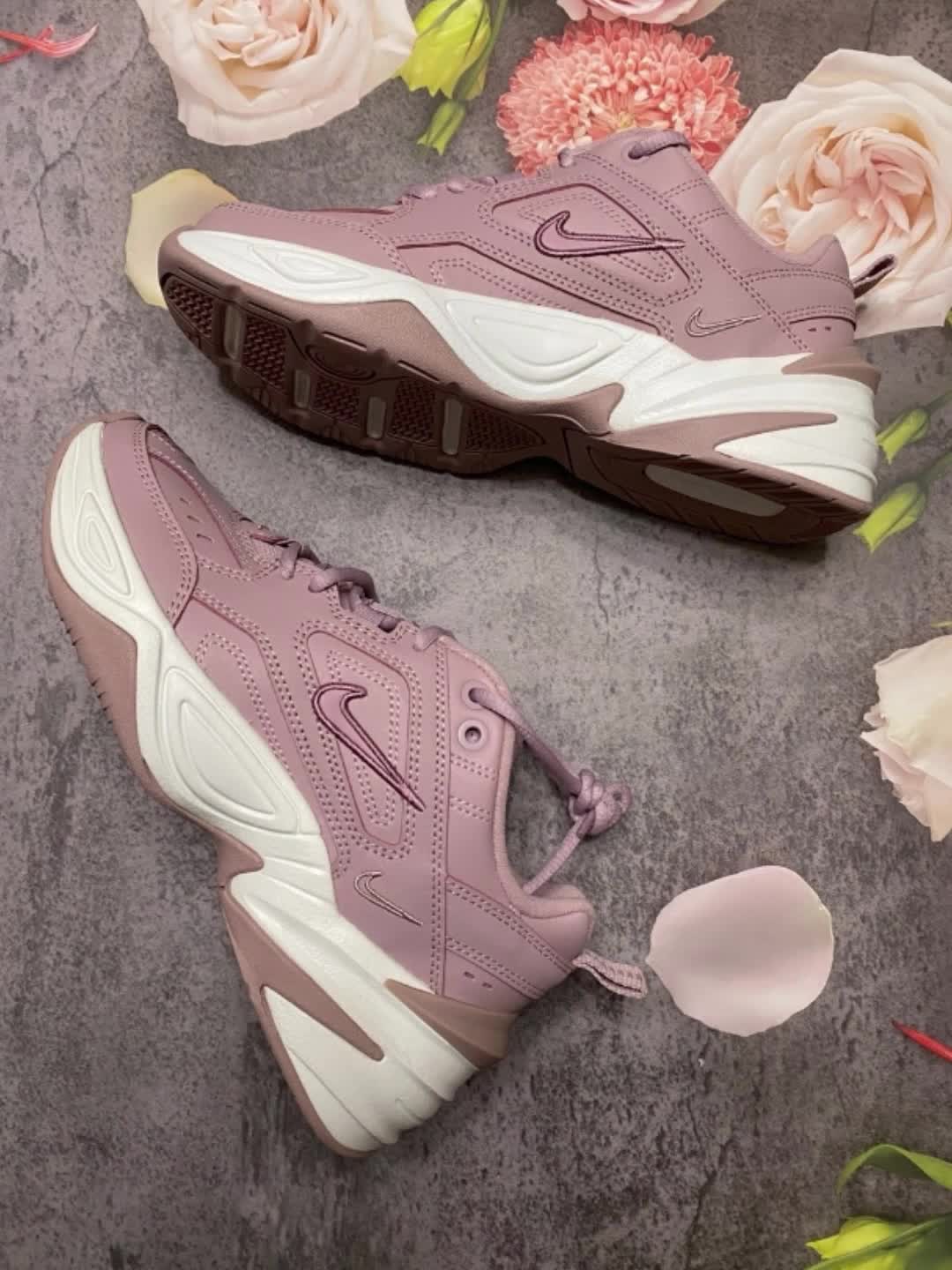 粉粉的老爹鞋，好爱