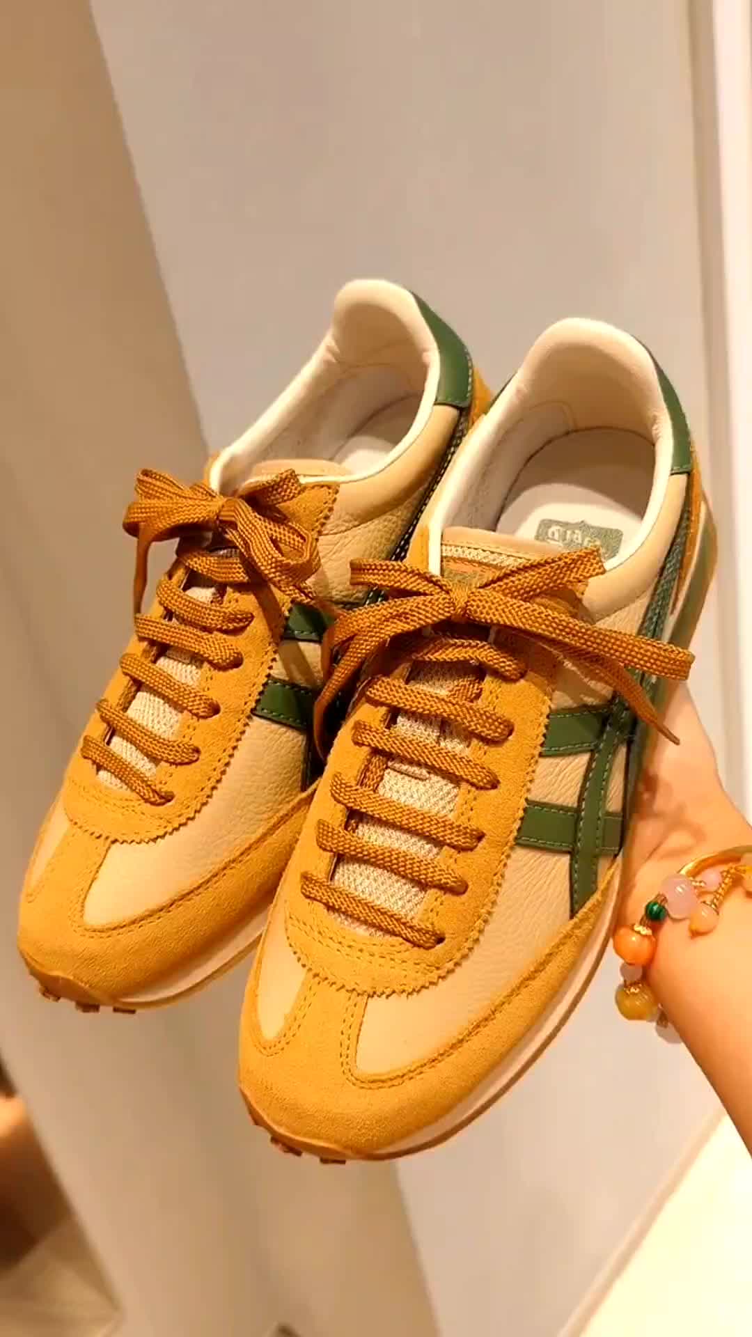 Onitsuka Tiger鬼塚虎 Edr 78 个性时尚 耐磨 低帮 生活休闲鞋 男女同款 棕绿色