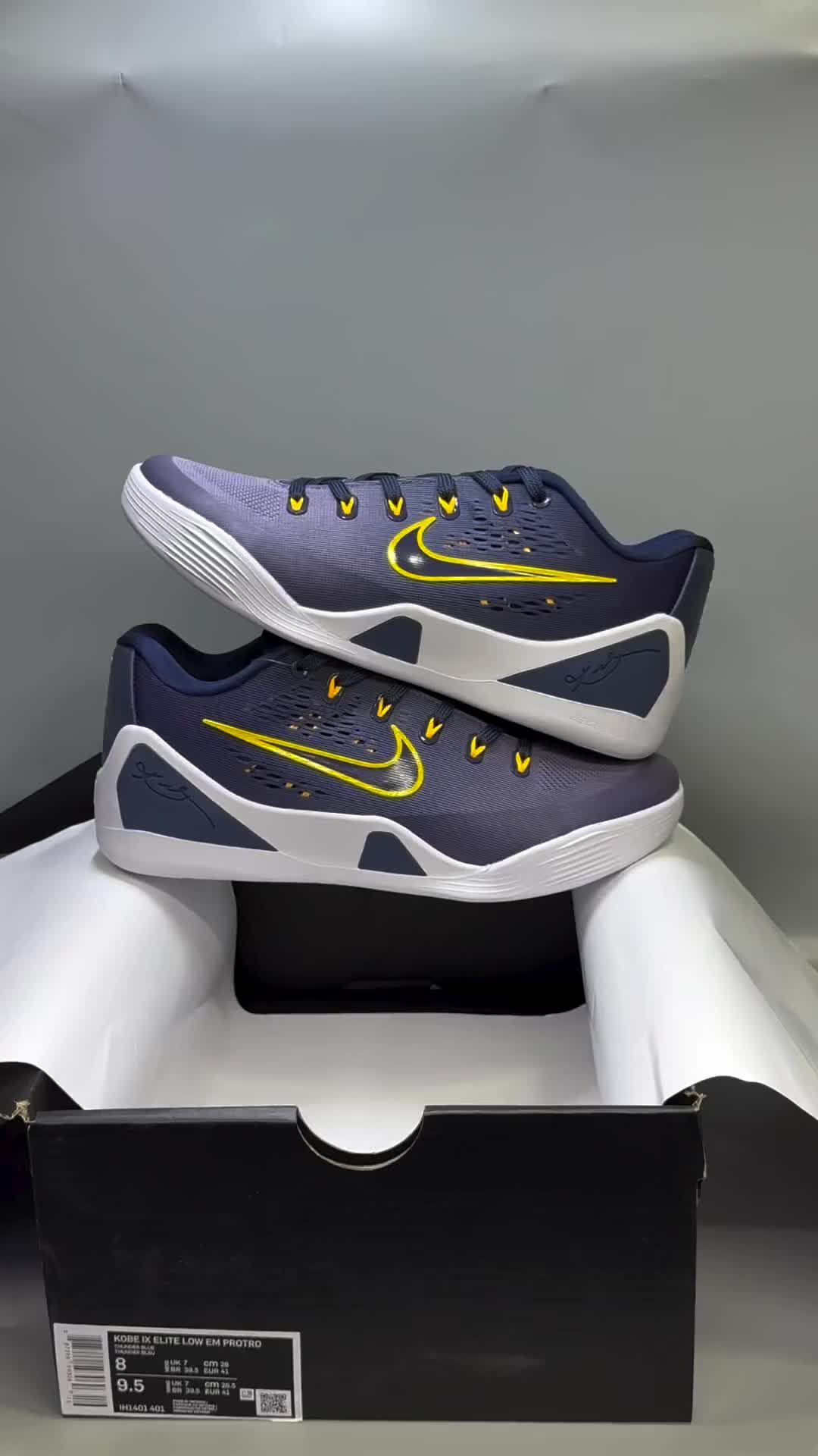 Kobe 9 Elite Low Protro｜藏蓝湖人主题复刻深度解析