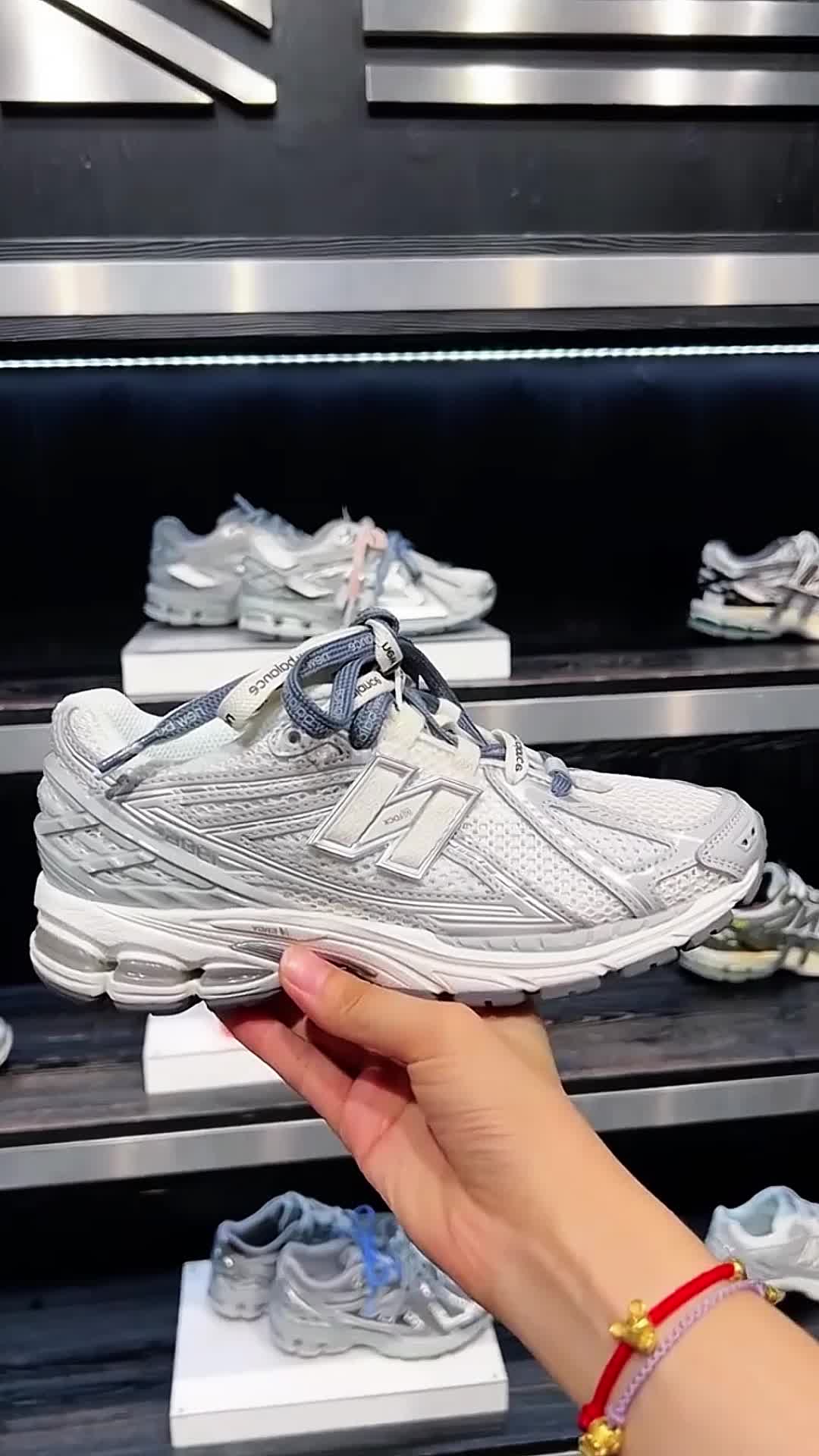 New Balance NB 1906R 运动 复古  时尚 低帮 休闲跑步鞋 男女同款 银灰白