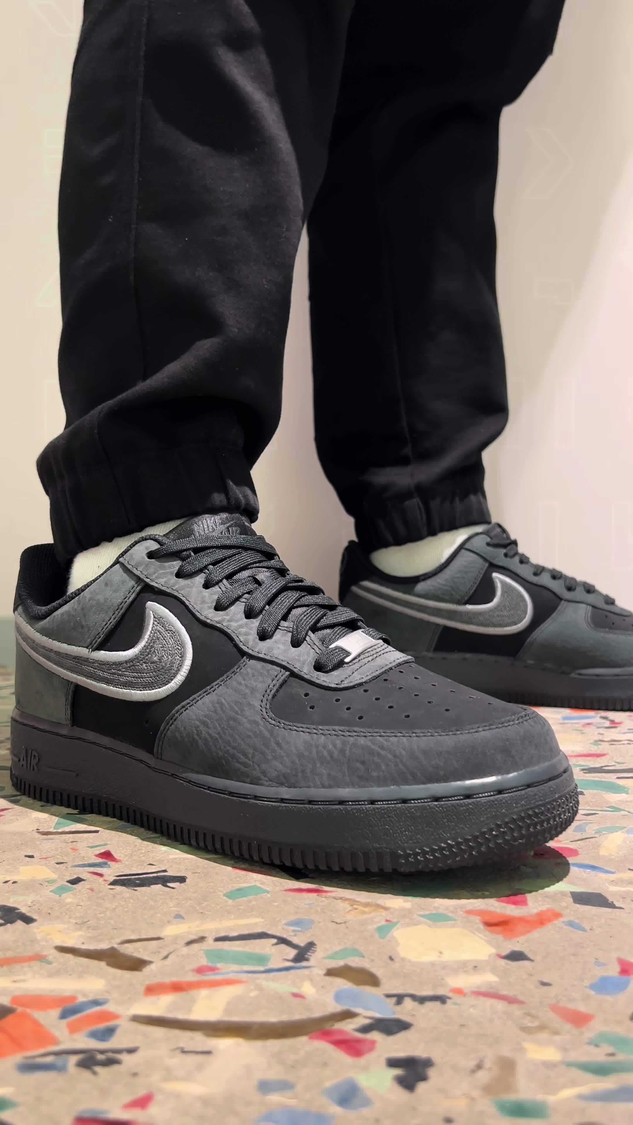 颜值价格成正比！Nike Air Force 1灰黑象纹皮革上脚分享