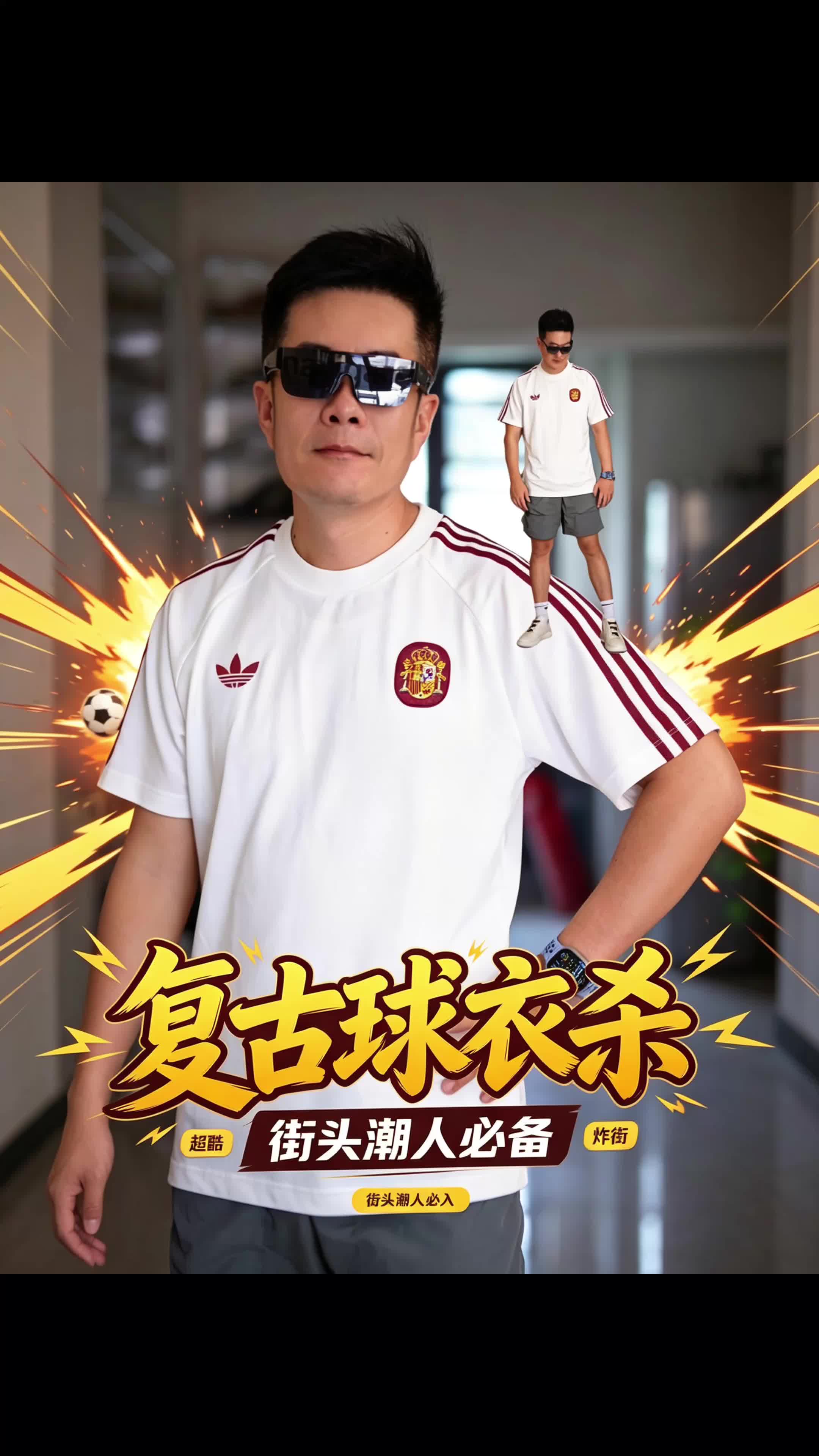 这不是球衣！adidas西班牙足球训练风T恤开箱
