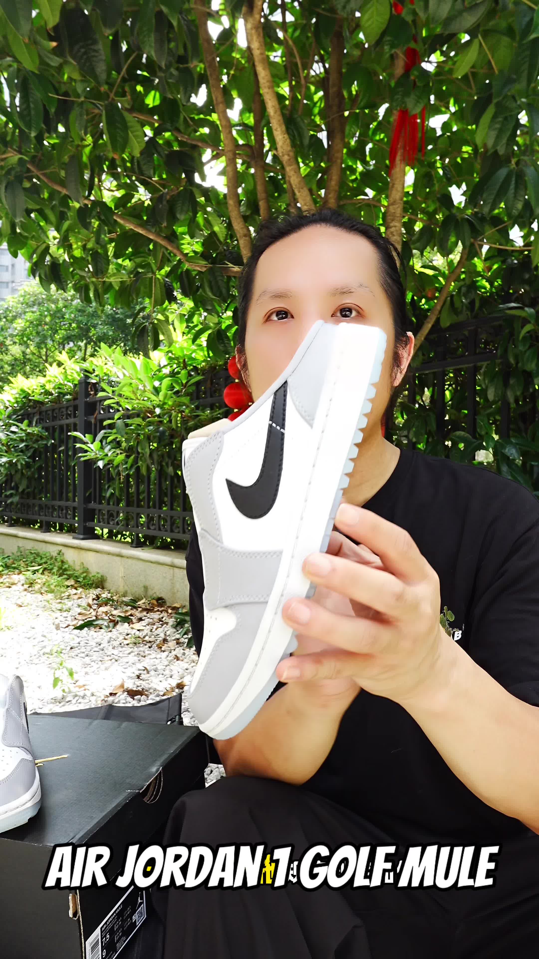 夏日凉感灰白包头休闲鞋开箱分享