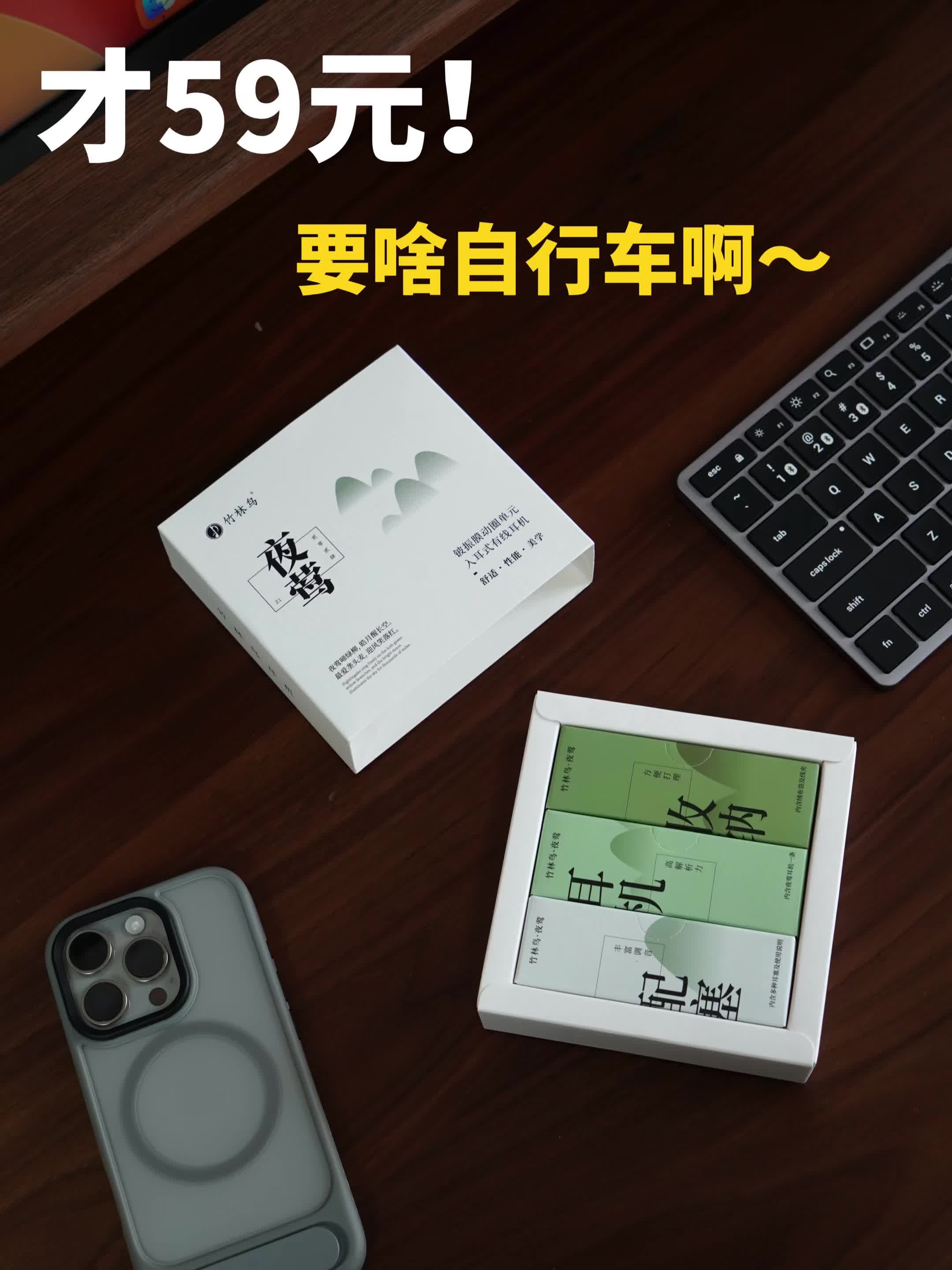 百元内有线耳机｜ 59元的竹林鸟夜莺值不值？