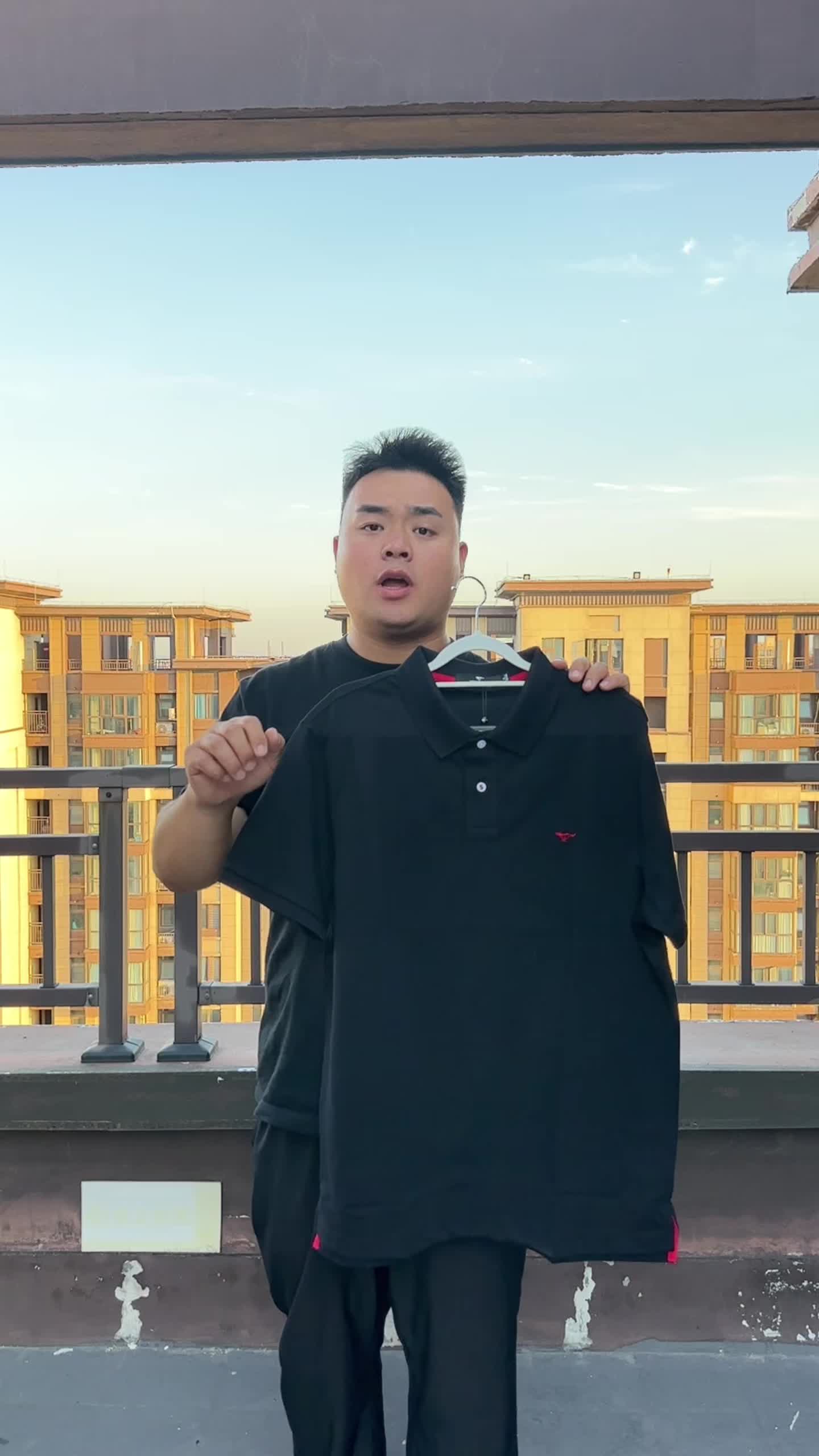 冰爽透气！七匹狼凉感黑色Polo衫