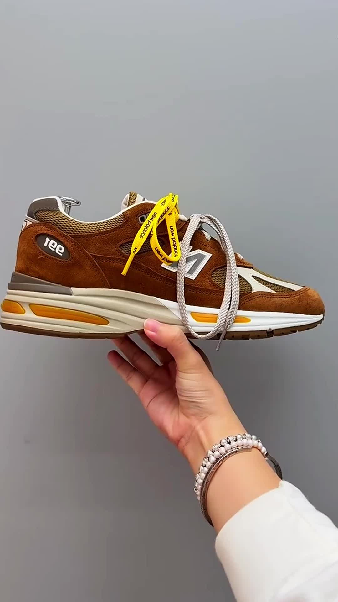 New Balance NB 991 V2 百搭舒适跑步鞋 男女同款 棕色