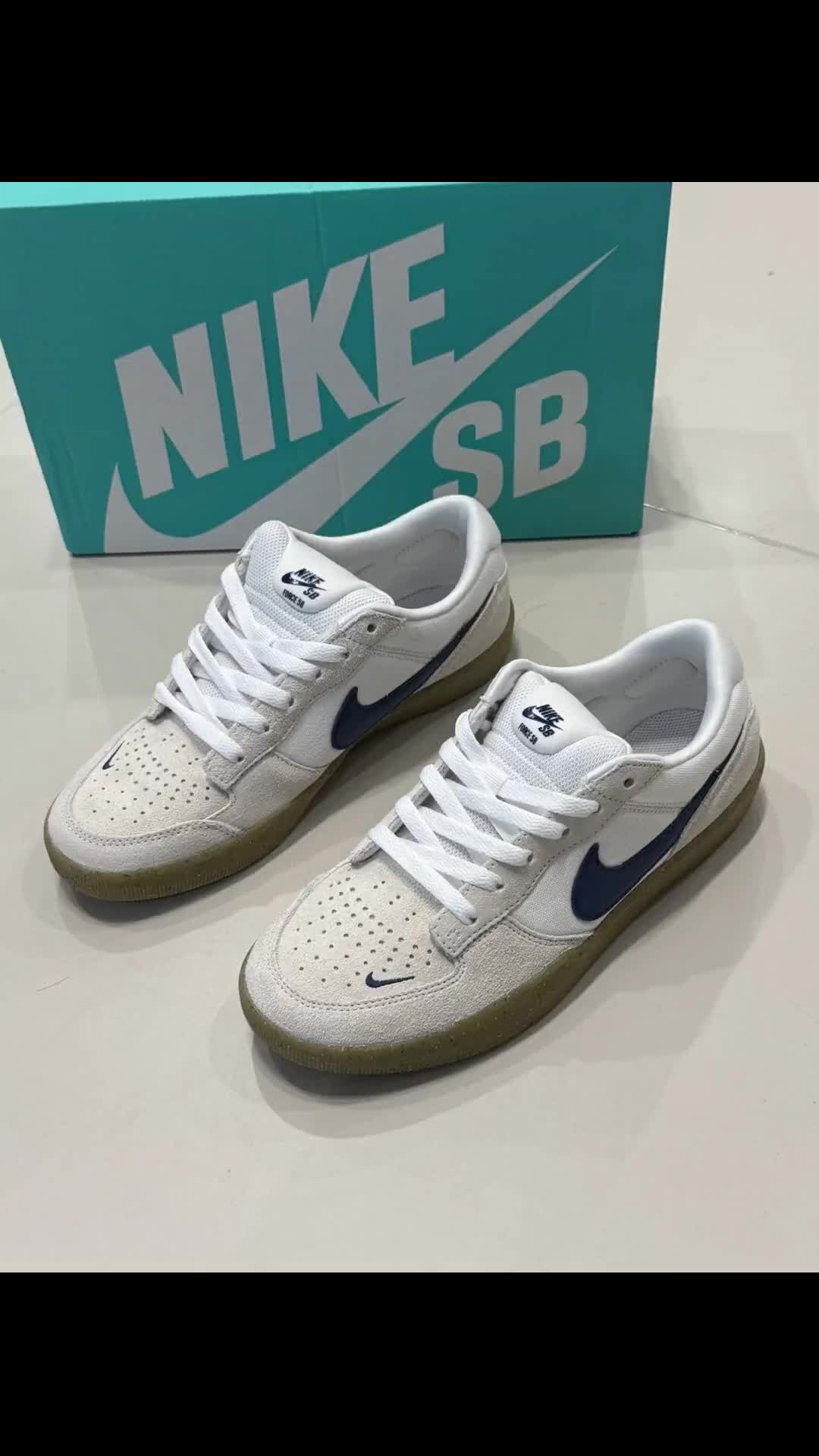 NikeSBForce58灰白蓝百搭板鞋