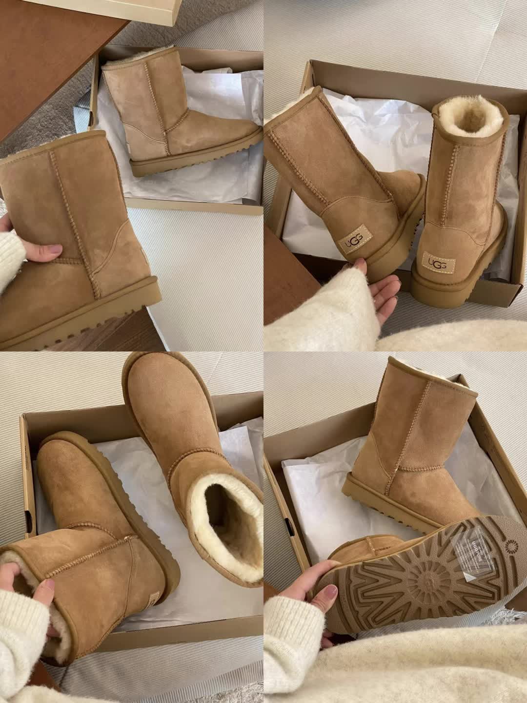 UGG雪地靴 栗子棕色