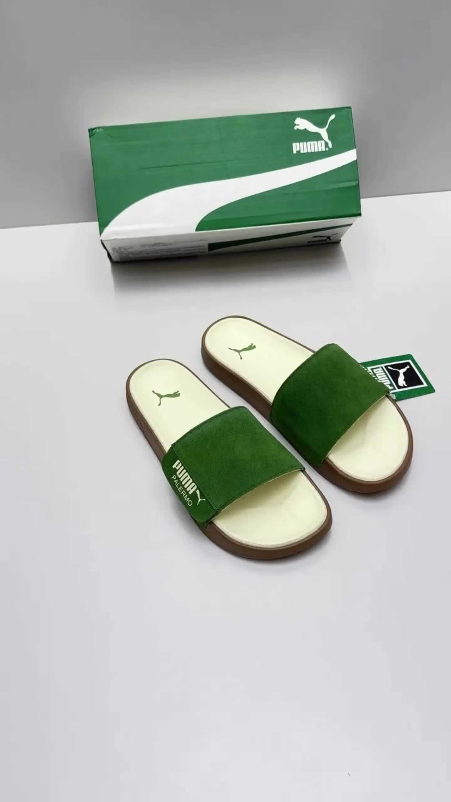Puma｜这双绿色拖鞋我先穿了！💚