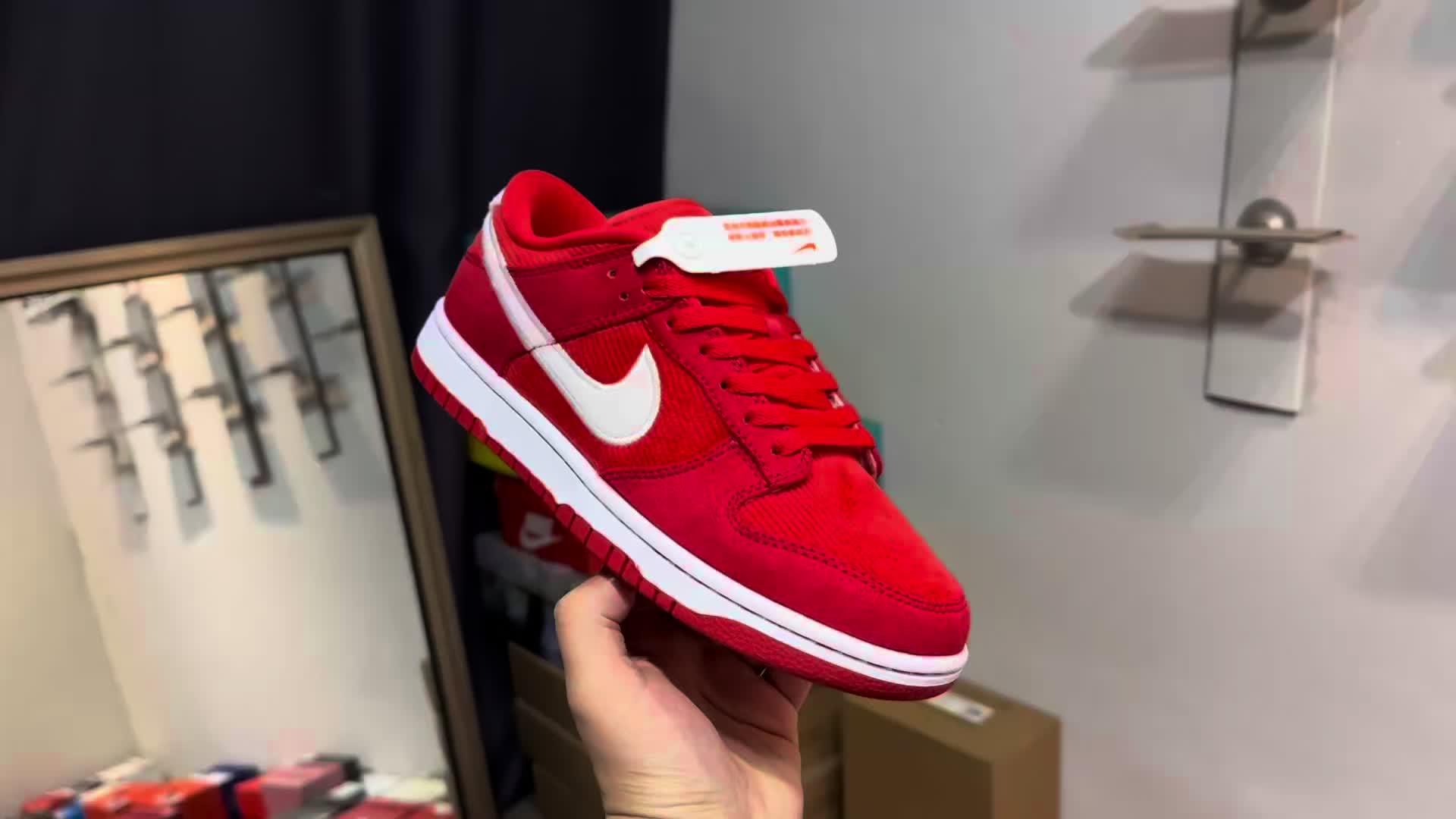 Nike Dunk Low GS “Valentine's Day” 红白色 上脚小记
