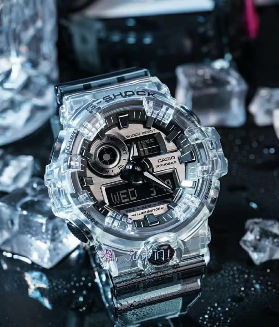超酷 G-SHOCK See thru 冰韧 1.0 男表，时尚达人必备！