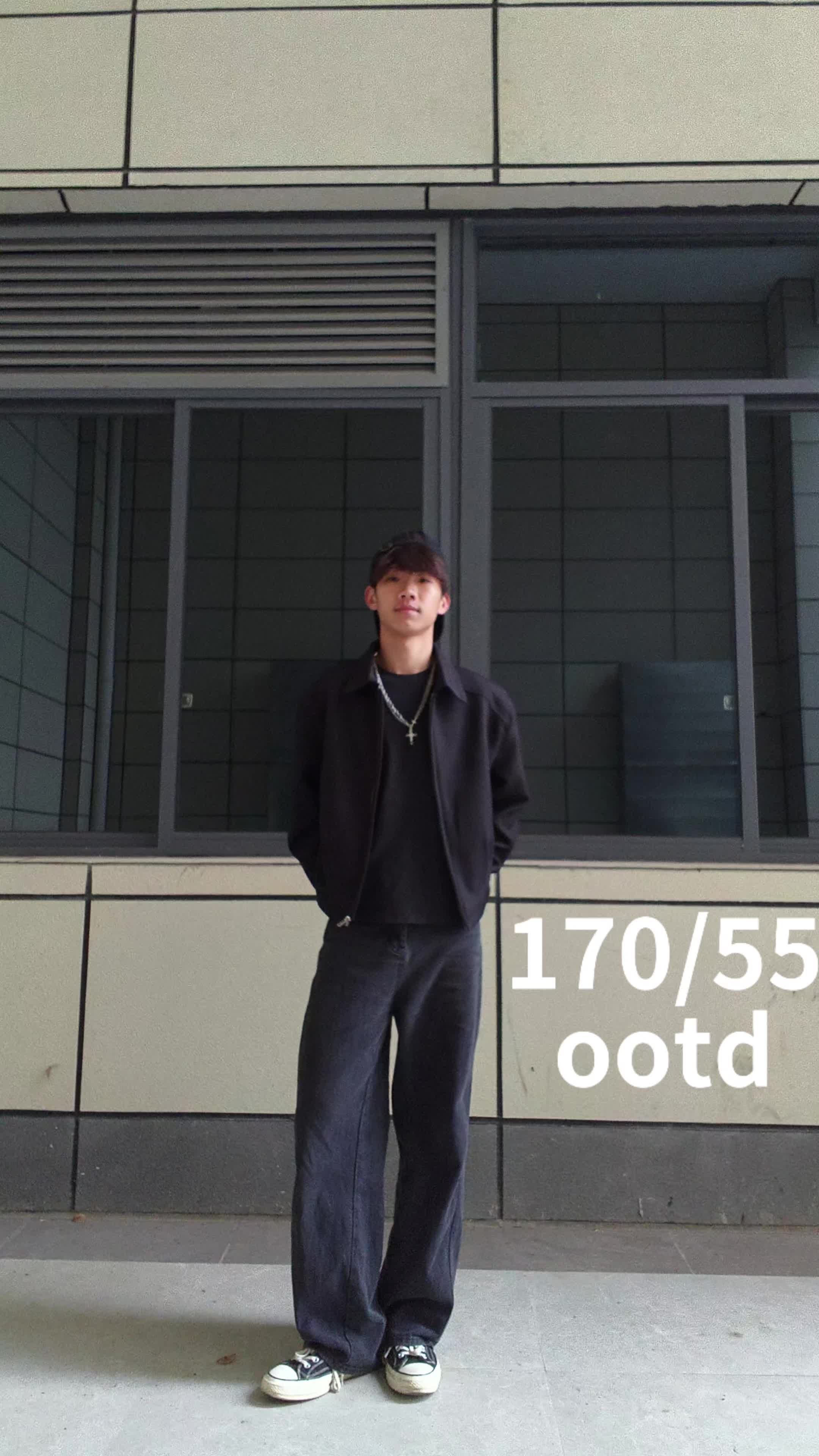 全黑酷感OOTD｜极简夹克穿搭