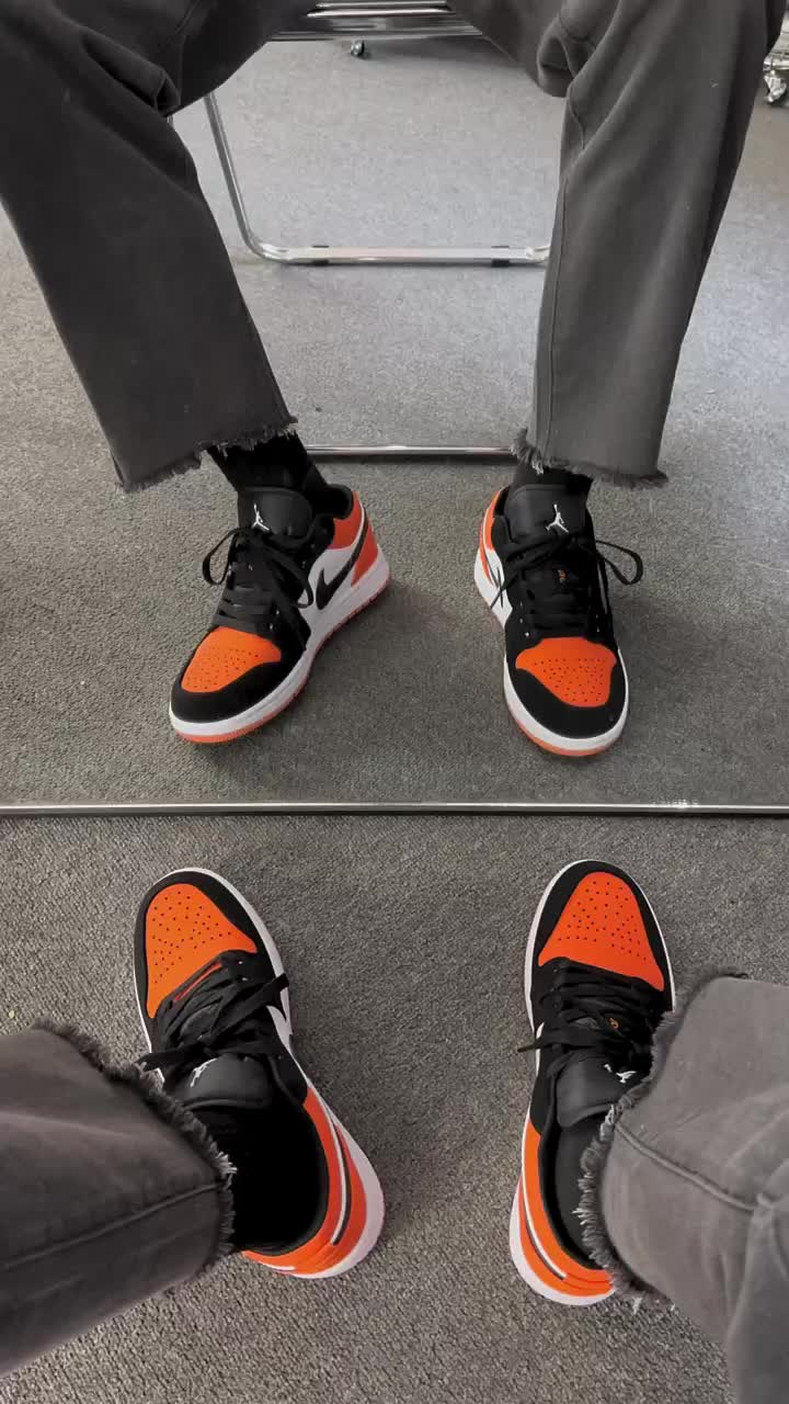 aj1黑橙扣碎