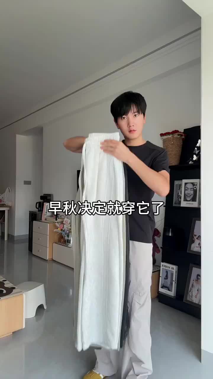 美式高街弯刀运动卫裤