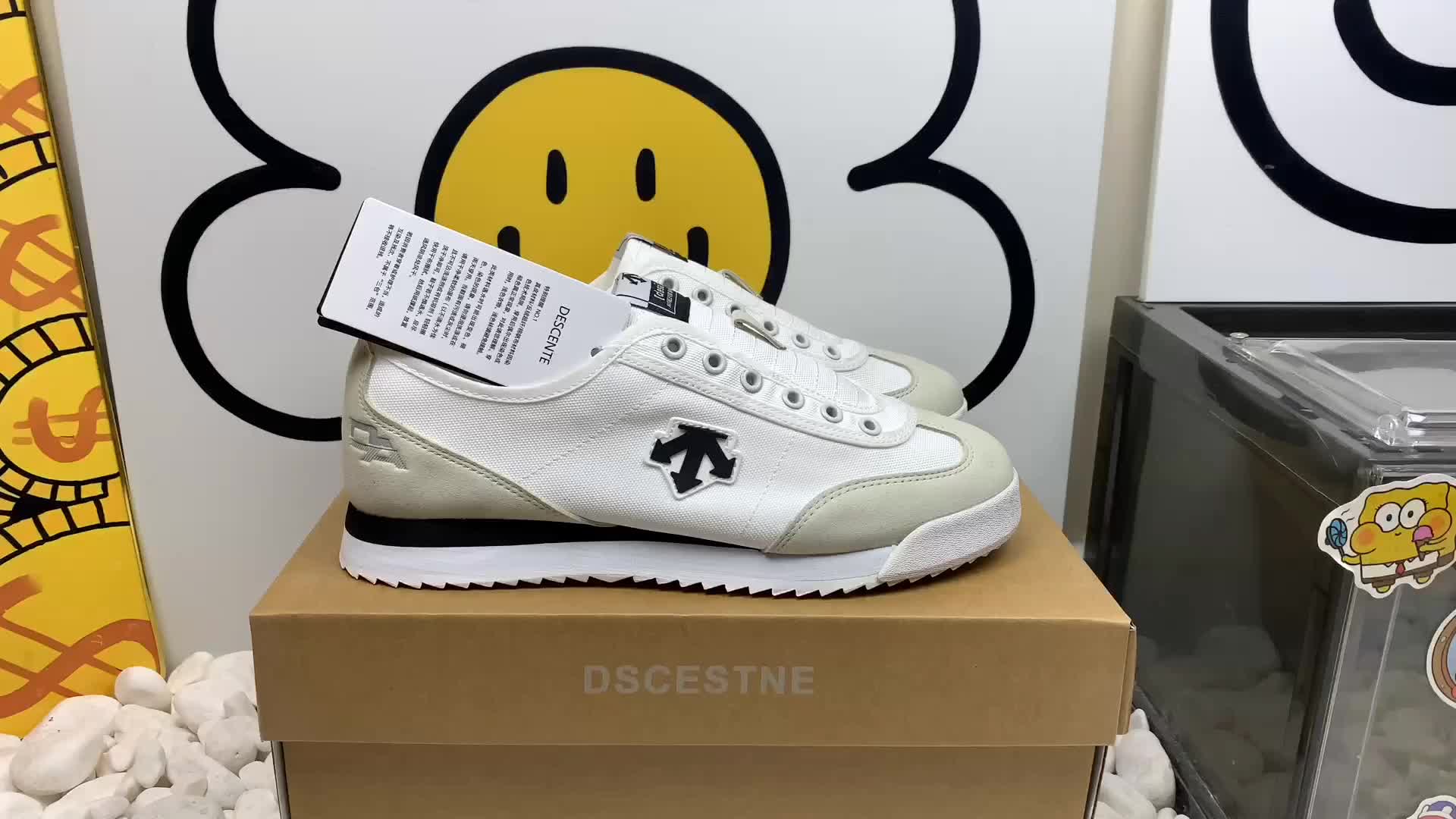 DESCENTE/迪桑特 CHRON 运动 复古 一脚蹬 无鞋带 运动休闲鞋