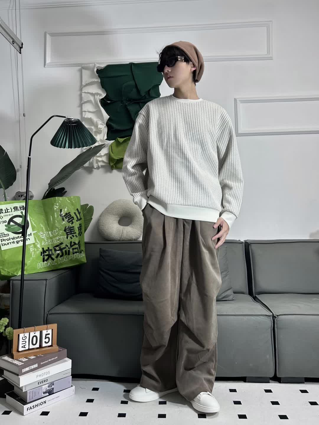格子卫衣真的是衣橱必备