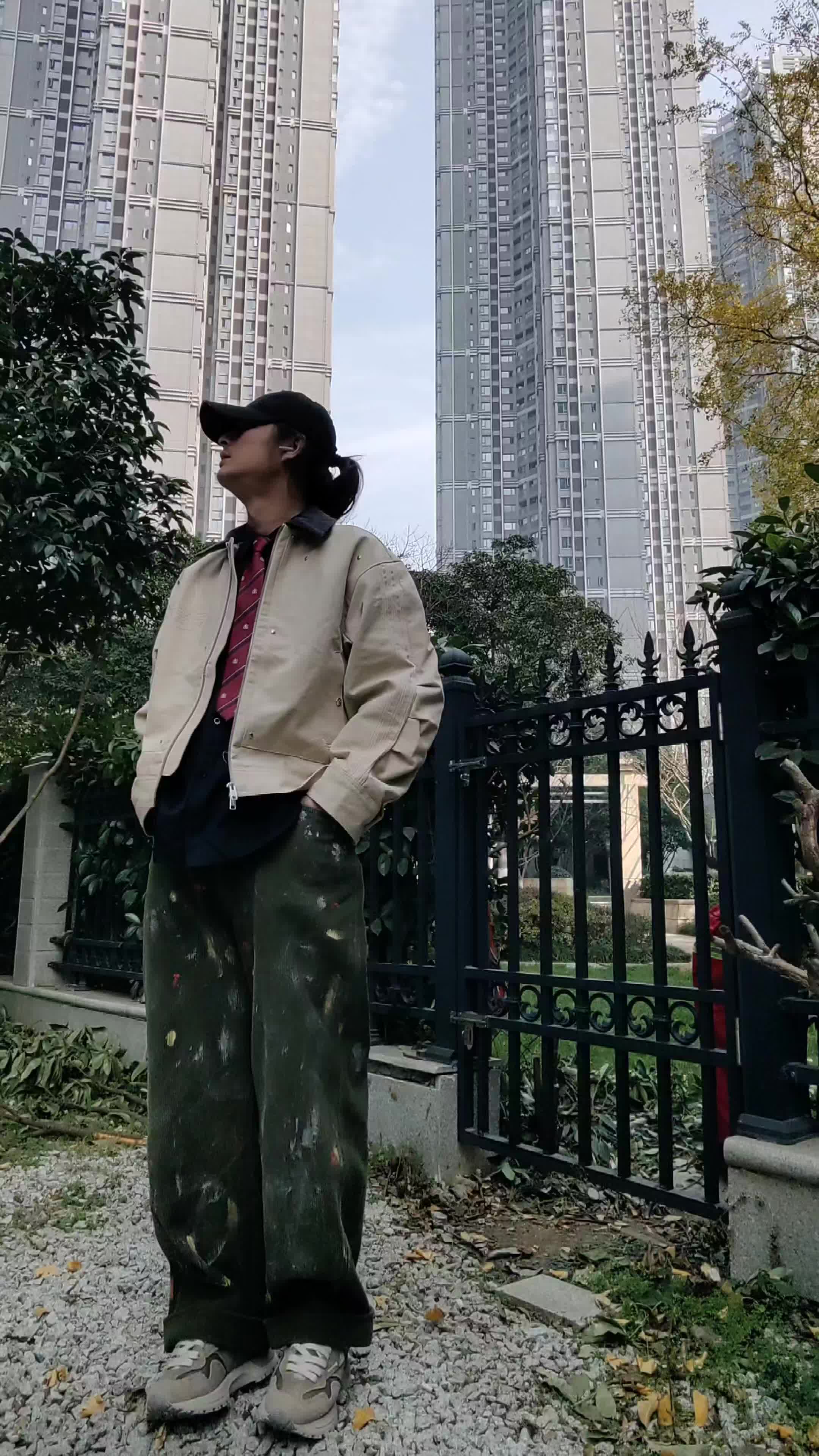 新年时髦户外工装风穿搭分享