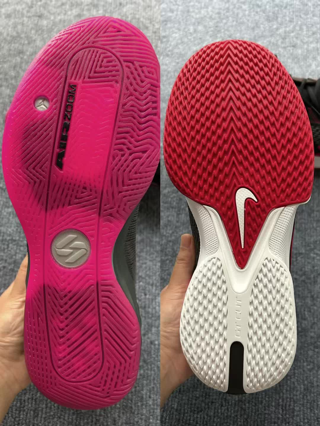 实战球鞋对比