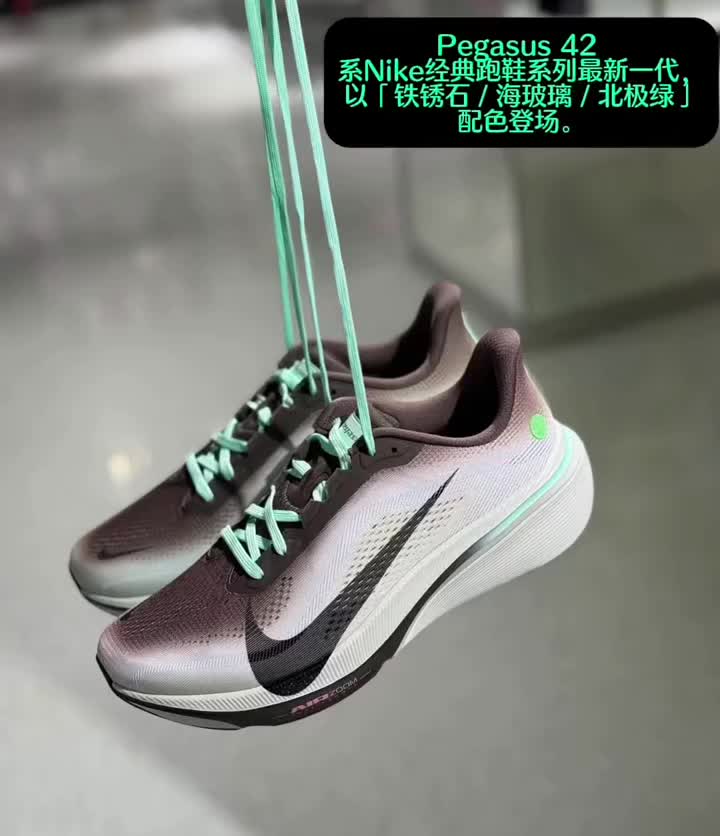 Pegasus 42「铁锈石」撞色薄荷绿！