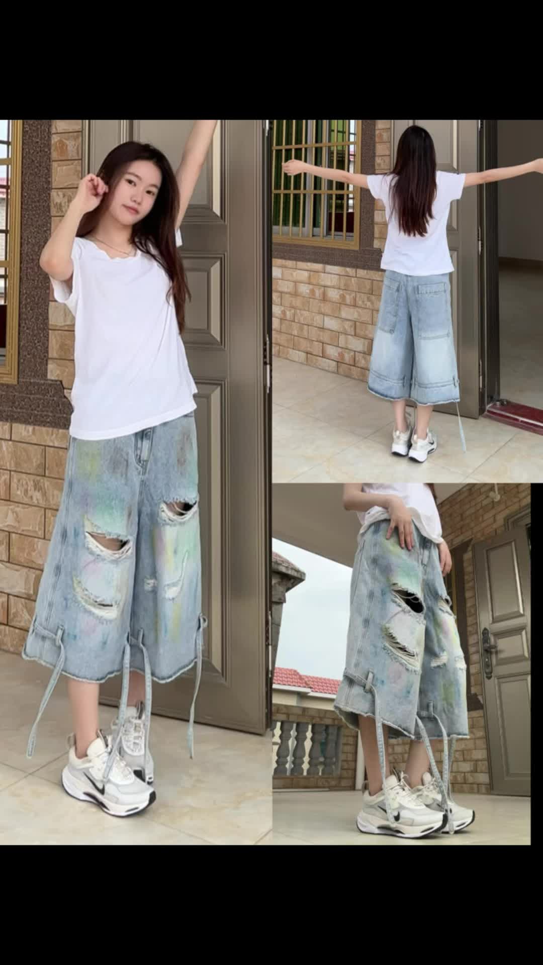 慵懒一夏Fitcheck |  Share🛒 炸街美式七分裤