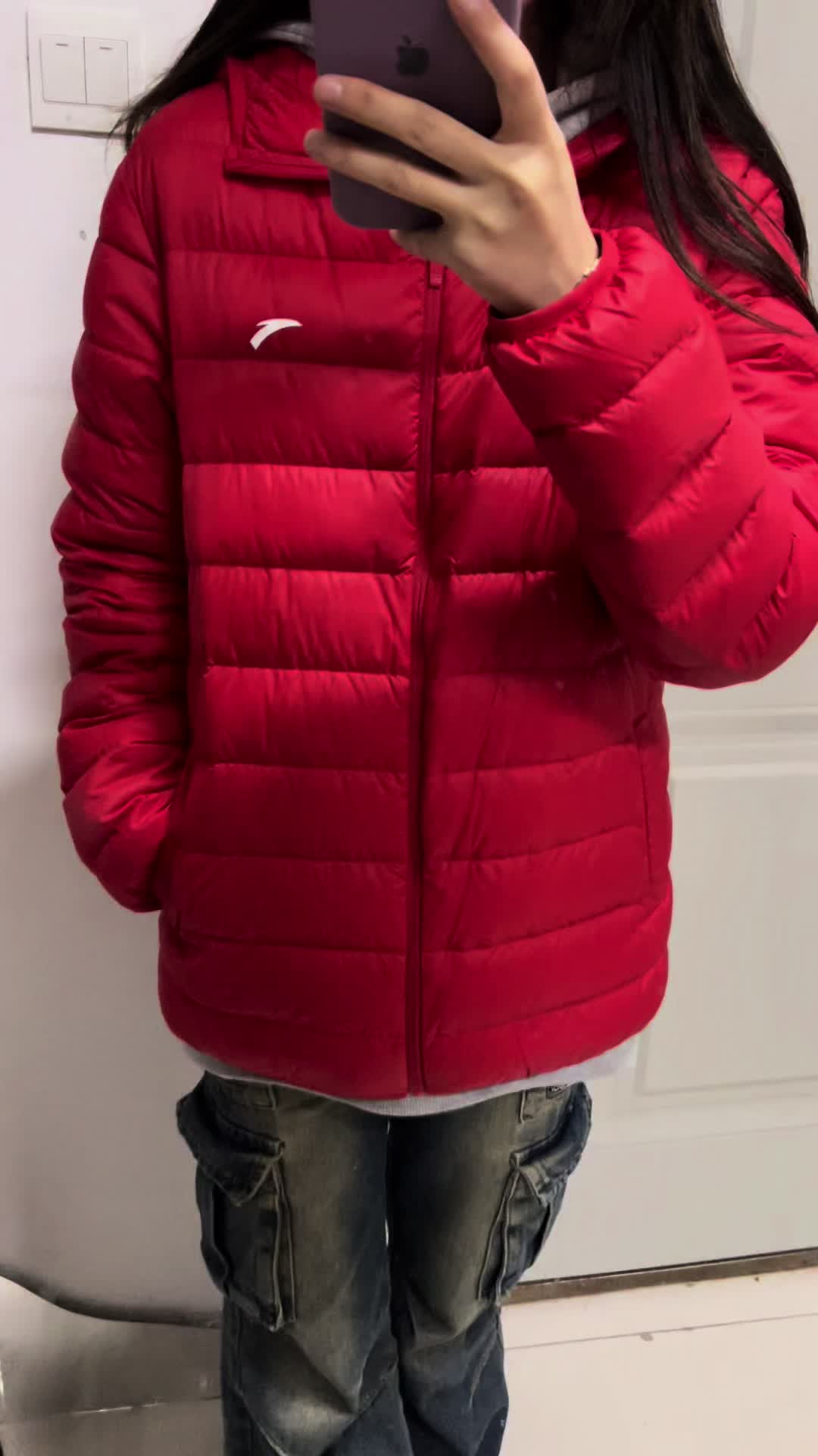 百元安踏羽绒服好好穿！