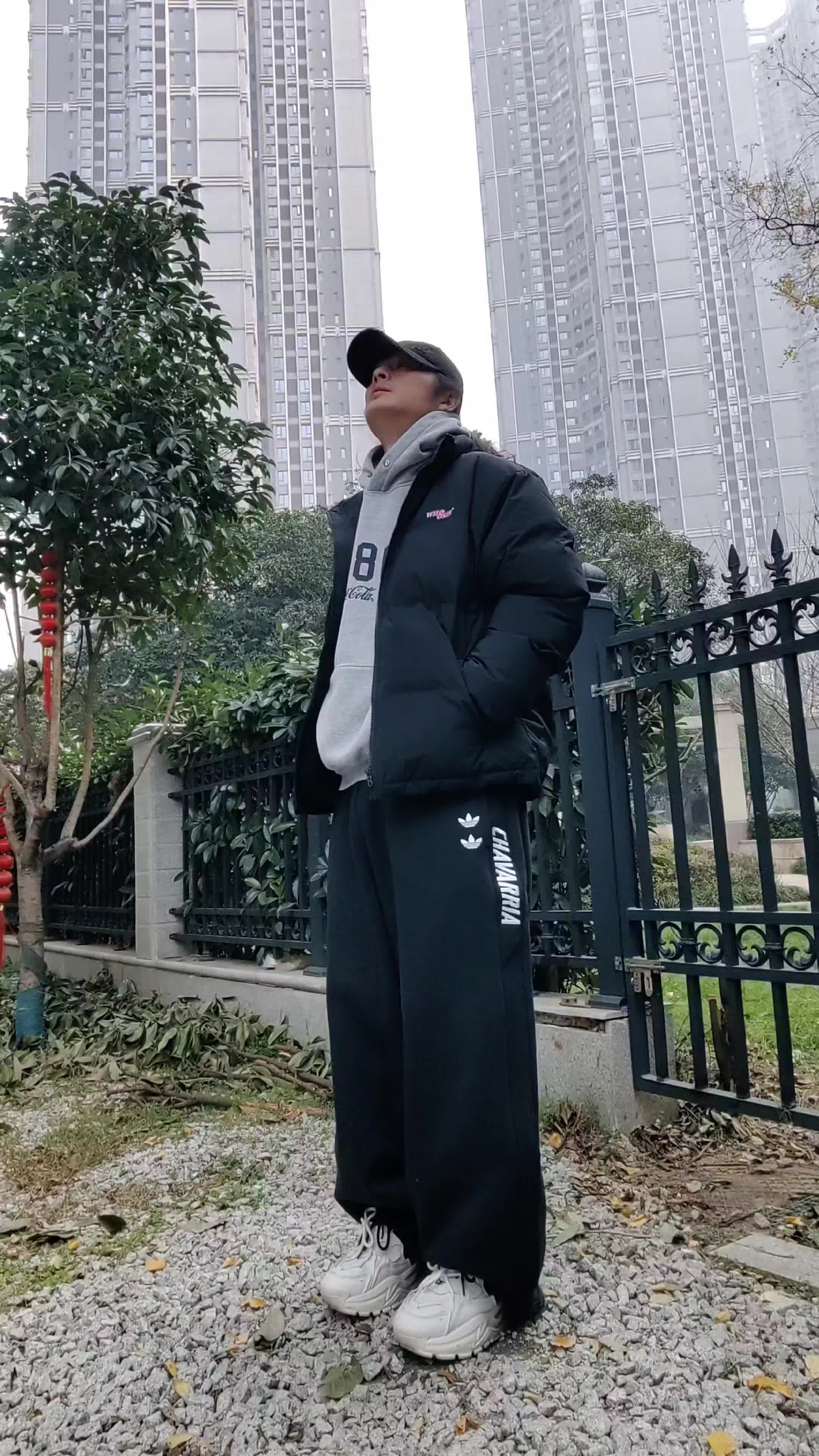保暖系同色系运动户外穿搭分享