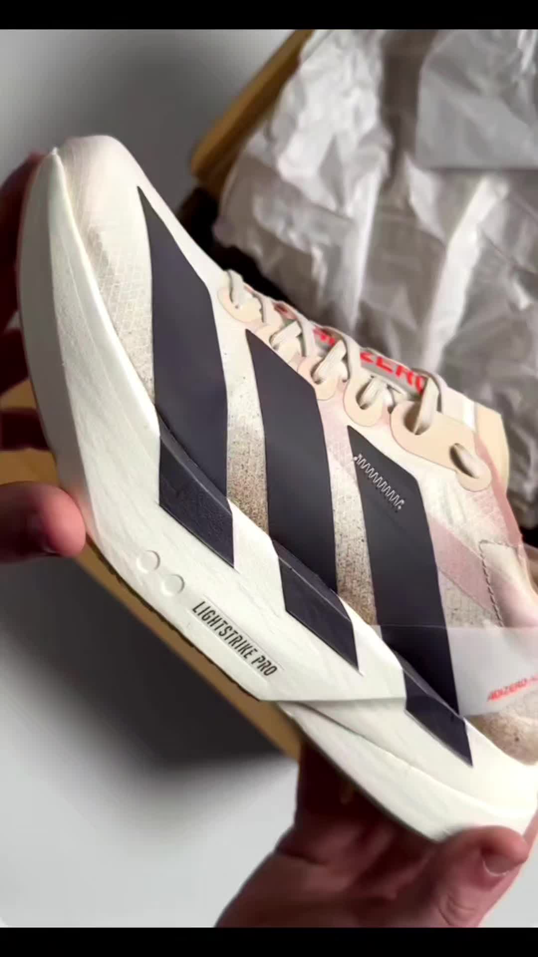 adidas Adizero Adios Pro 4 缓震 排汗 防滑 耐磨 低帮 休闲 跑鞋