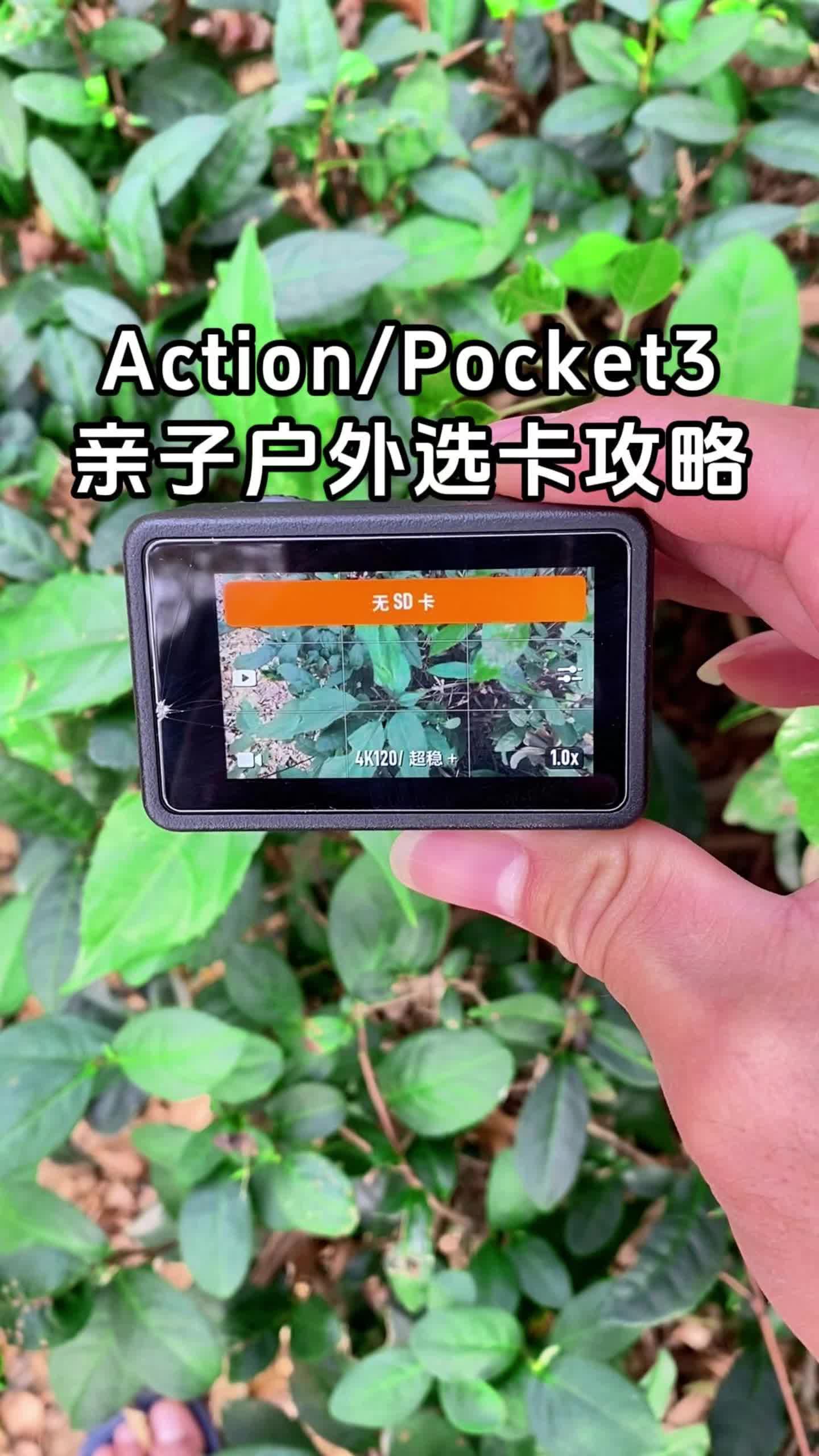 闪迪 A2 V30 U3 高速卡 适配 Action4-6/Pocket3 亲子户外拍摄不翻车
